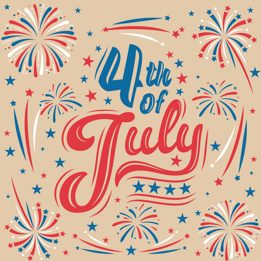 Pre Made 4th of July Banner